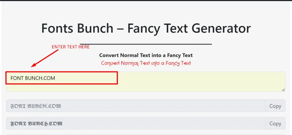 fancy Text generator