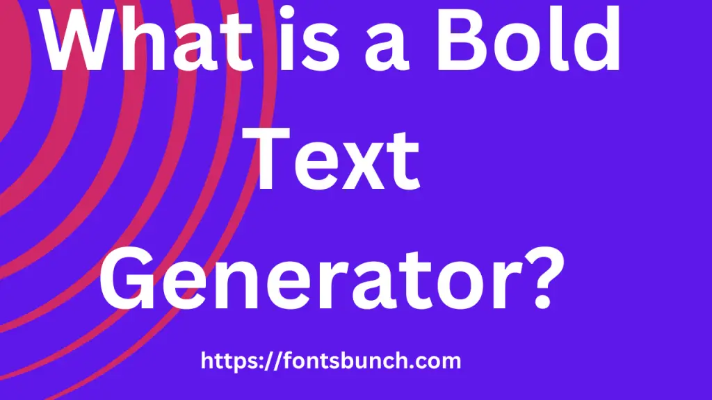 bold text Generator
