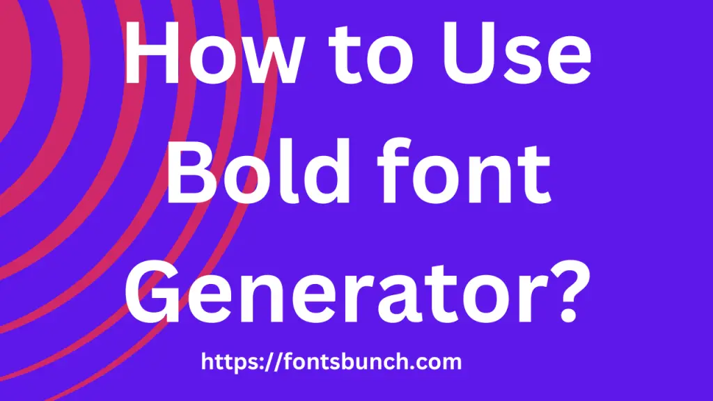 Bold text Generator